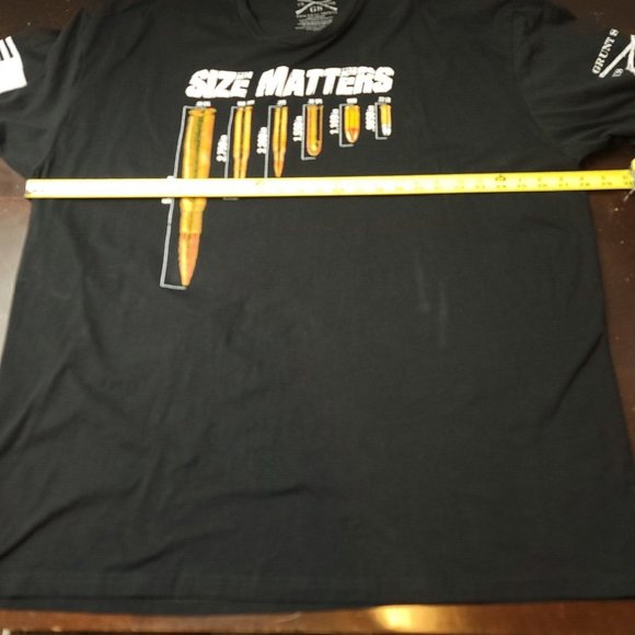 Grunt Style Mens 3XL Ammo Bullets‎ Matters Mens Black Graphic T-Shirt Crew Neck - Picture 7 of 10